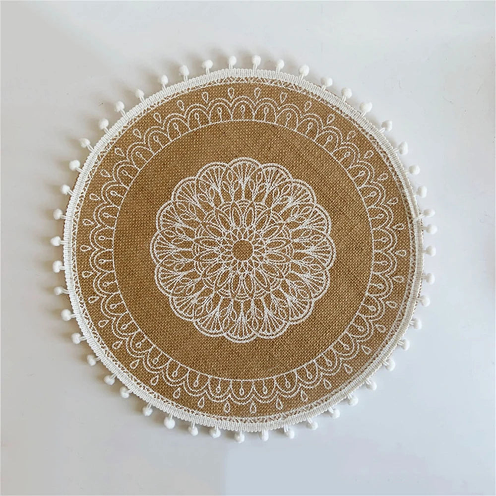 HomyWeave™ Vintage Cotton Linen Placemats