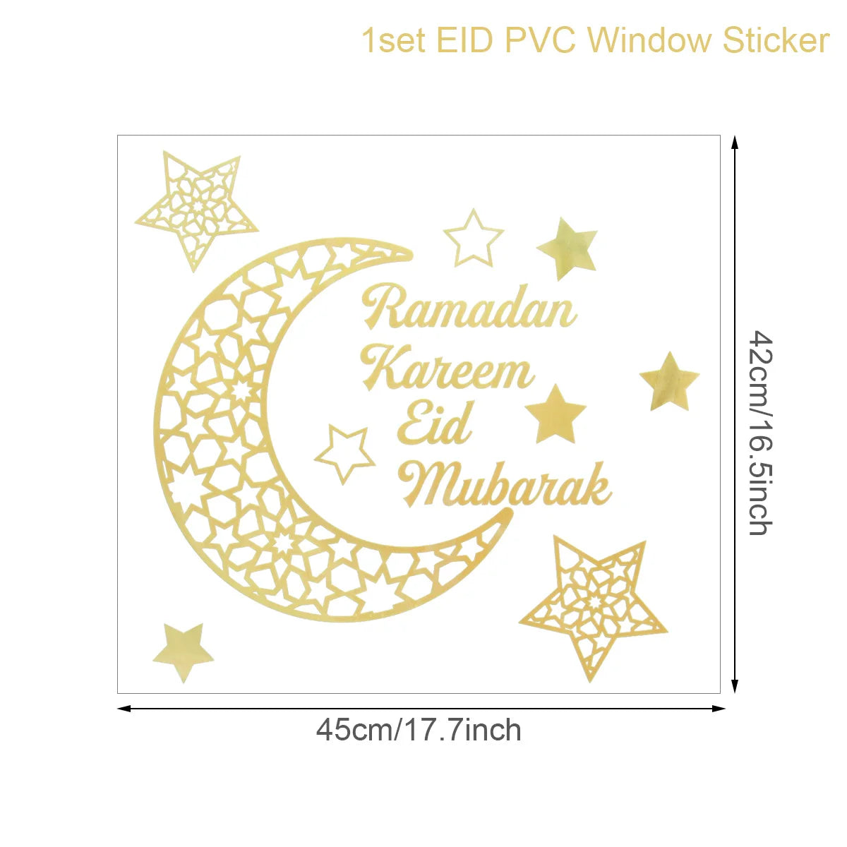 HomyFest™ Eid Mubarak Wall Stickers