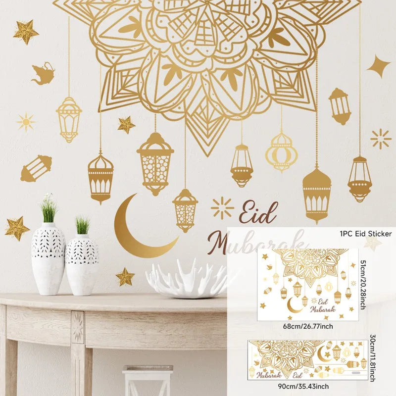 HomyFest™ Eid Mubarak Wall Stickers