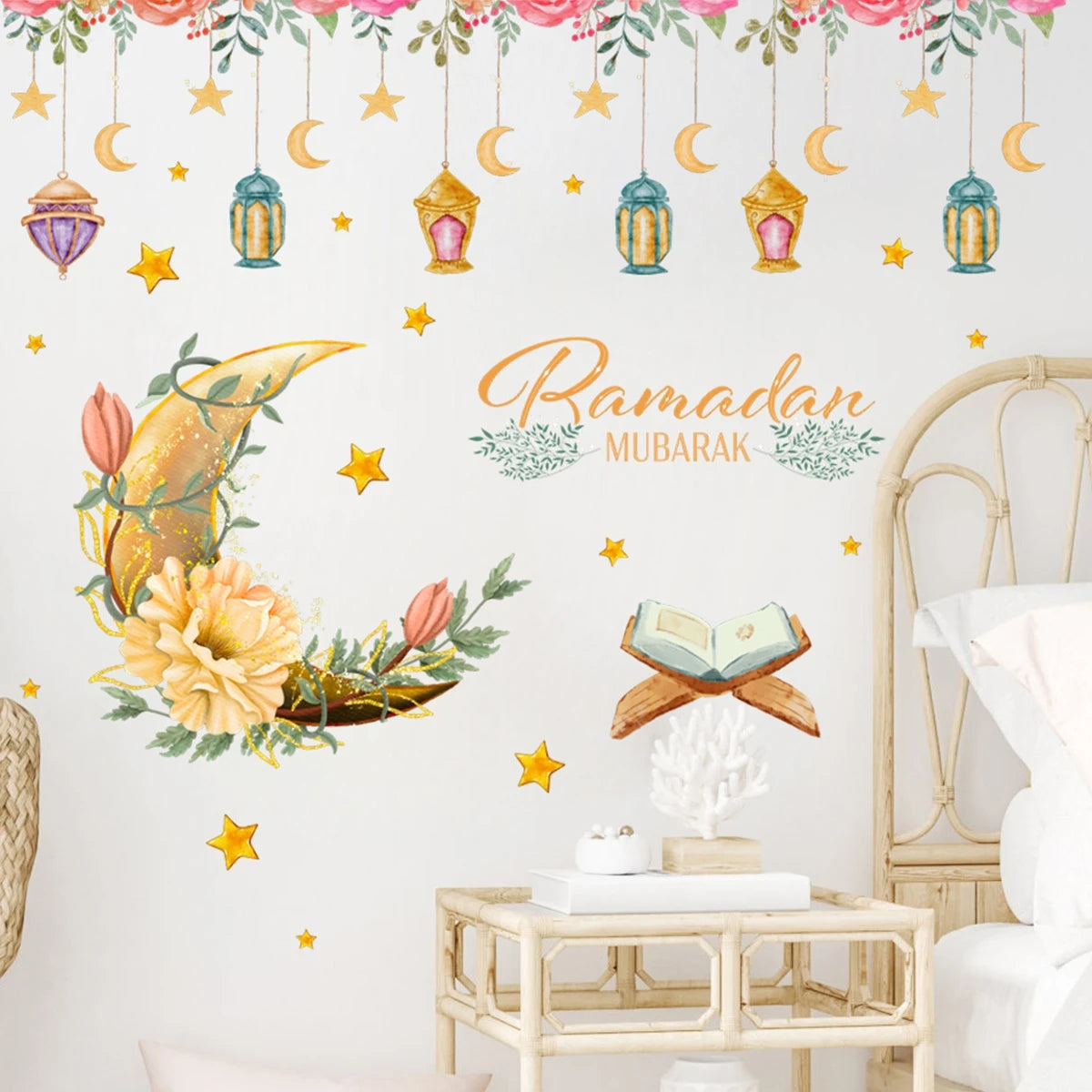 HomyFest™ Eid Mubarak Wall Stickers