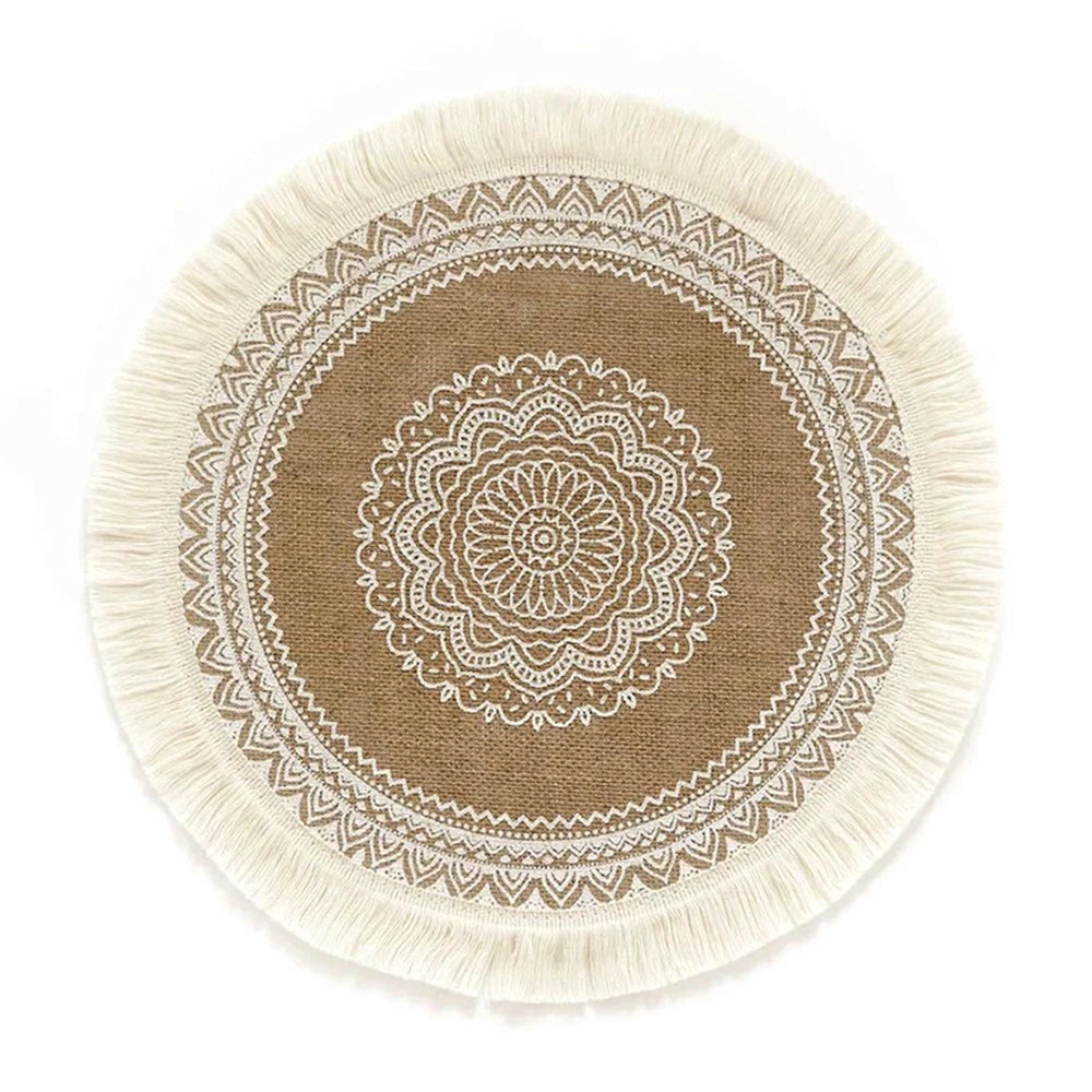 HomyWeave™ Vintage Cotton Linen Placemats