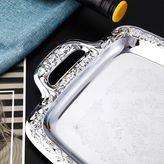 HomyElite™ Luxury Stainless Steel Tray