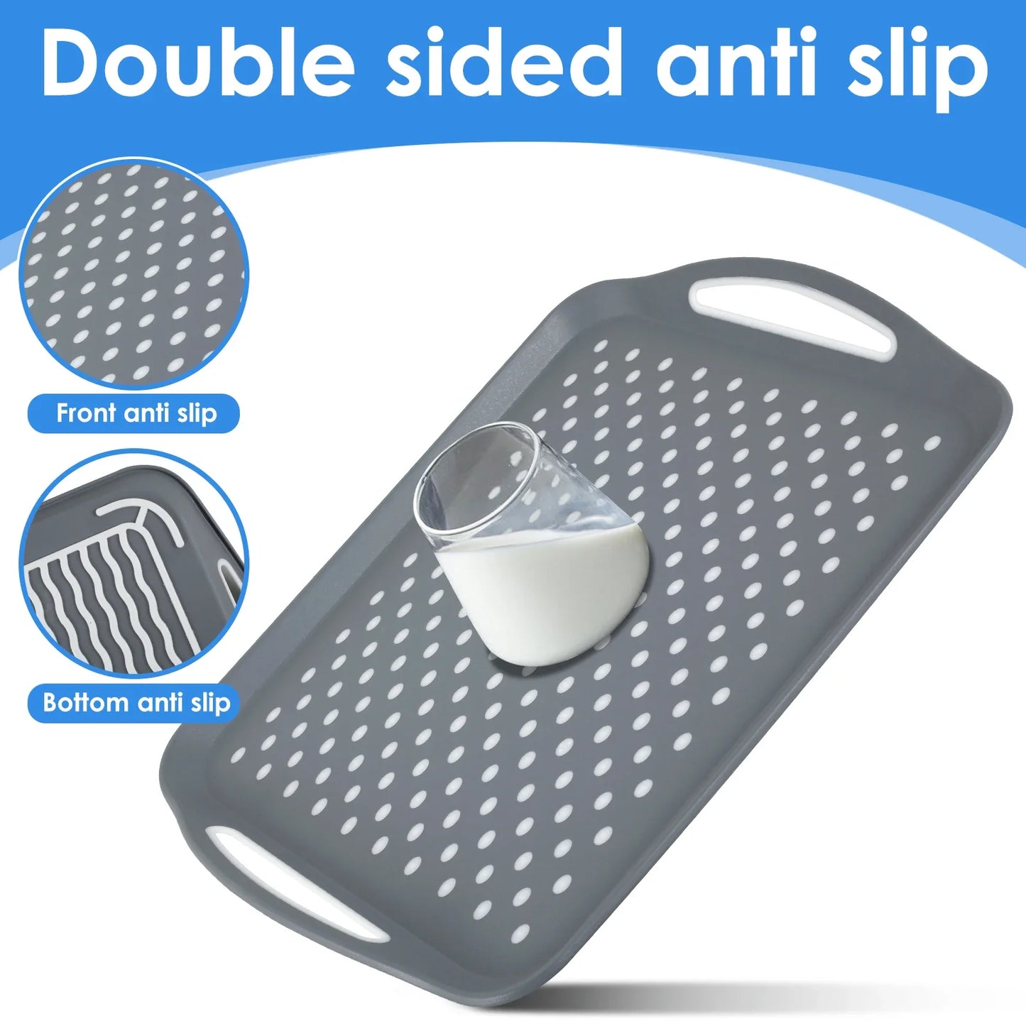 HomyGrip™ 2Pcs -Non-Slip Serving Tray Set