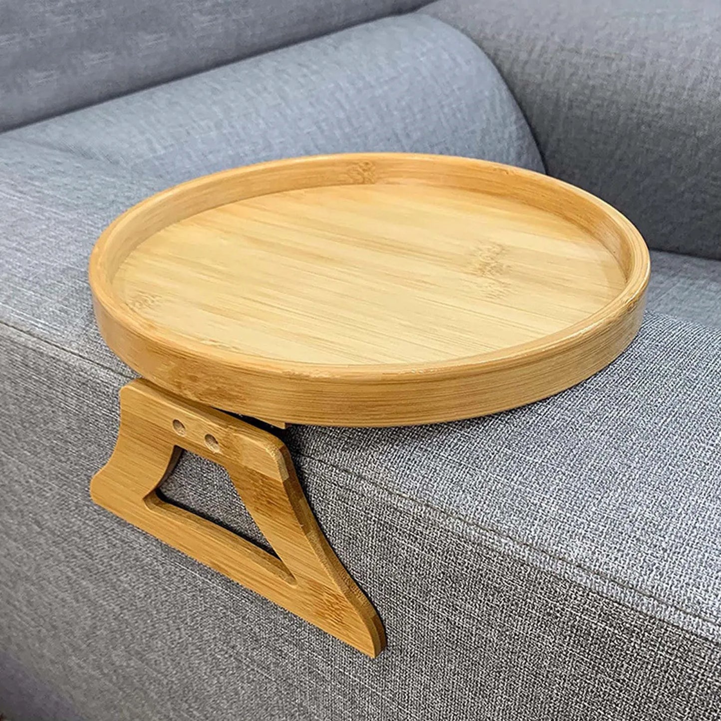 HomyBamboo™ Clip-On Sofa Tray