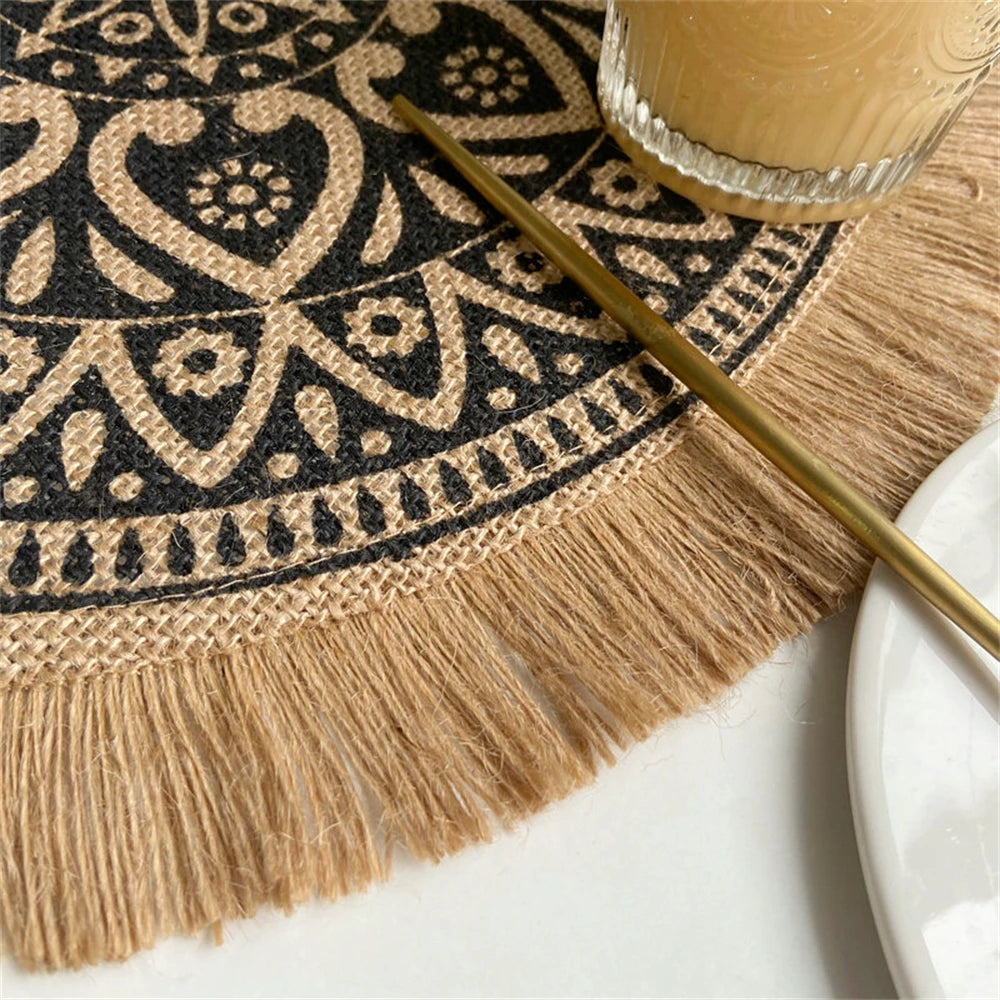 HomyWeave™ Vintage Cotton Linen Placemats