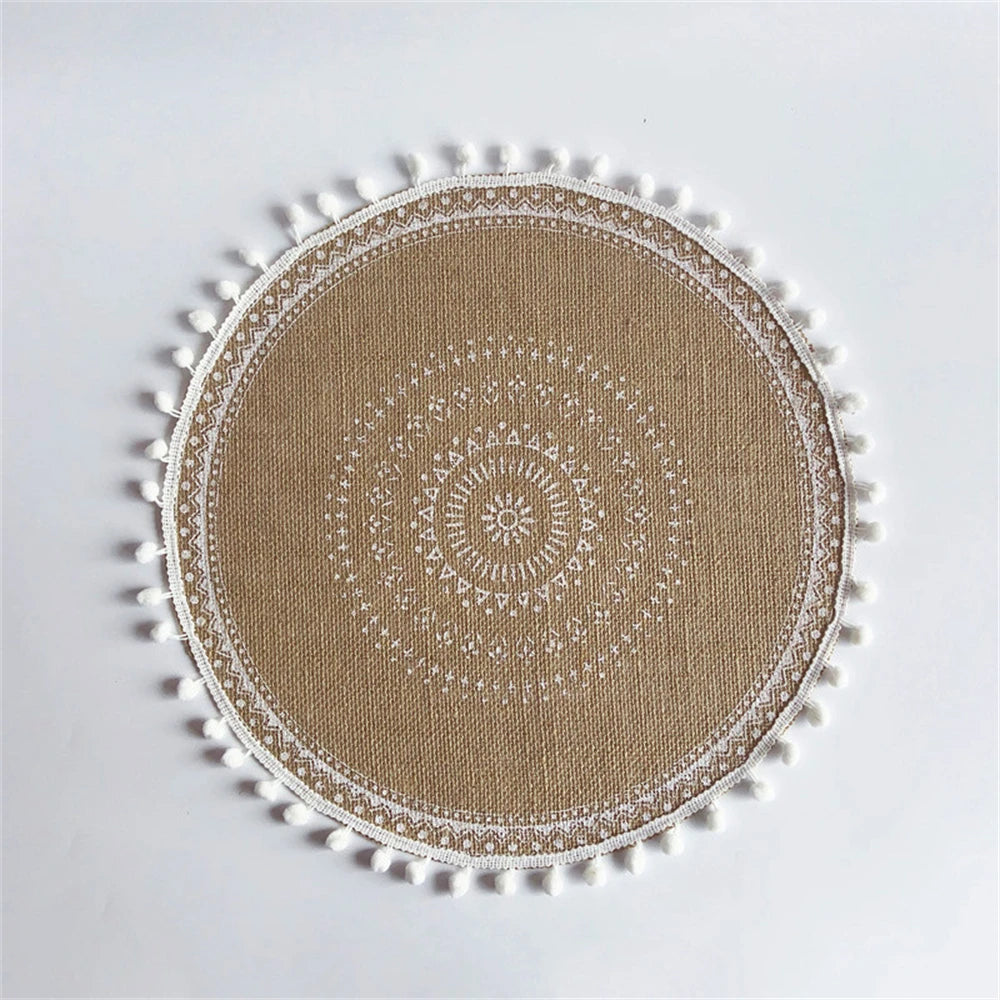 HomyWeave™ Vintage Cotton Linen Placemats