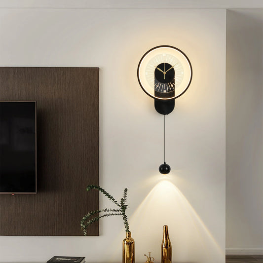 HomyTime™ Modern Clock Wall Lamp