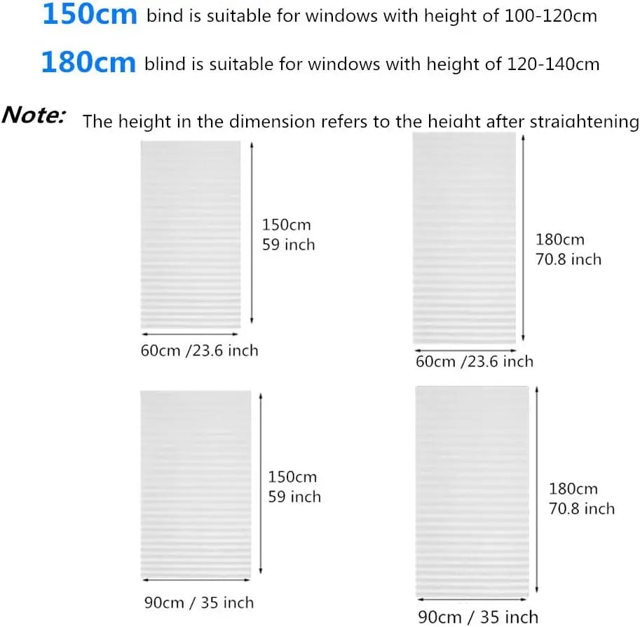 HomyEase™ Cordless Pleated Blinds