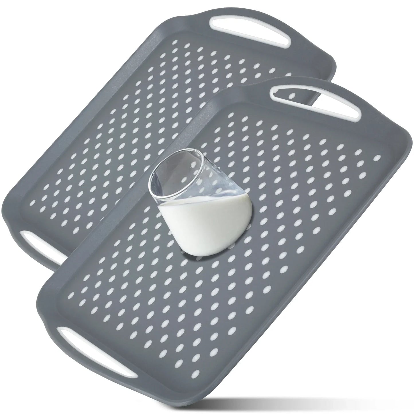 HomyGrip™ 2Pcs -Non-Slip Serving Tray Set